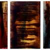 Luna Series # 24 [triptych] - by Alejandro Goya - limited edition print - custom sizes available - at Paia Contemporary 