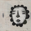 Wise Seed - by Brad Huck - mixed media with wax on panel - 10.5 x 11.75 inches - year 2010 - at Paia Contemporary Gallery 