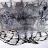 Meditation Ship IV- by Jinwon Chang - 60 X 44 inches - acrylic and pencil on paper - year 2006 - at Paia Contemporary Gallery