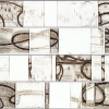 Back Wall Cluster [horizontal] - by Michael Kessler - acrylic on panel - each of the 4 panels 11 1-2 x 79 inches & overall 4 - year 2010 - at Paia Contemporary Gallery