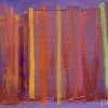 Spectrum Core - by Scott Plear - mixed media on canvas - 36 x 63.5 inches - Year 2011 - at the Paia Contemporary Gallery