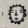 Wise Seed - by Brad Huck - mixed media with wax on panel - 10.5 x 11.75 inches - year 2010 - at Paia Contemporary Gallery