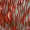 #159 Red Maui Cascade [detail] - by Caprice Pierucci - Birch Plywood & Pine - 58 x 60 x 7 Inches - Year 2014 - at Paia Contemporary Gallery