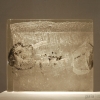 Cast Block 1 - by Ditmar Hoerl - mixed media in glass block - 9 x 10.5 x 1.5 inches - year 2009 - at Paia Contemporary Gallery