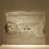 Cast Block 1 - by Ditmar Hoerl - mixed media in glass block - 9 x 10.5 x 1.5 inches - year 2009 - at Paia Contemporary Gallery