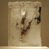 Cast Block 3 - by Ditmar Hoerl - mixed media in glass block - 11.5 x 8.5 x 1.5 inches - year 2009 - at Paia Contemporary Gallery