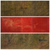 Silence Day I II & Red [horizontal triptych] - by 1 Wayan Karja - acrylic on canvas - 24 x 71 inches each - 2007 & 2008 - at Paia Contemporary Gallery