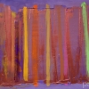 Spectrum Core - by Scott Plear - mixed media on canvas - 36 x 63.5 inches - Year 2011 - at the Paia Contemporary Gallery