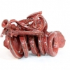 Mnemonic 28 - by Stephen Freedman - 7x11x5 inches - porcelain with oxblood - year 2011 - at Paia Contemporary Gallery